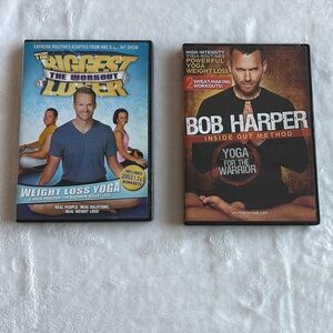 Bob Harper Yoga DVD Set Biggest Loser Workout Exercise Videos 2 Disc